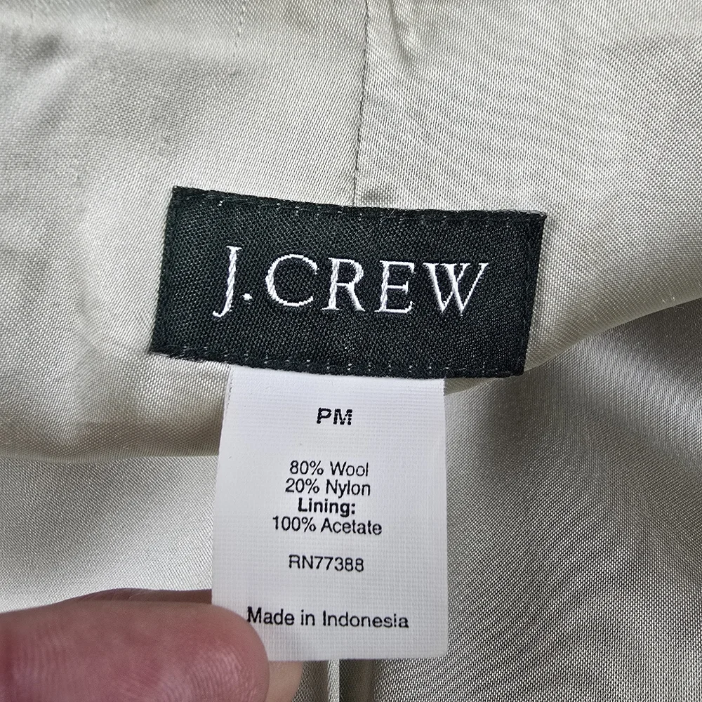 J.Crew Wool Blend toggle Duffle Pea Coat Medium Petite - Picture 7 of 16